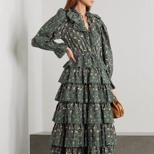 Ulla Johnson Odile ruffle maxi dress WORN ONCE PERFECT CONDITION